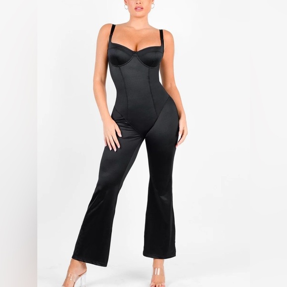 POPILUSH Metallic Shiny Shapewear Jumpsuit  - NWT - Picture 2 of 8